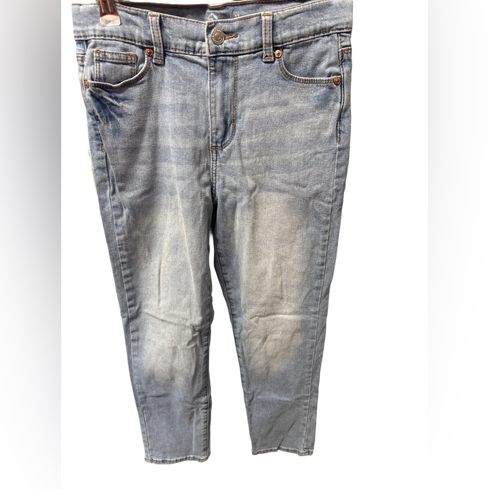 Jordache Girlfriend High Rise Girls Size 12 Jeans Light Denim